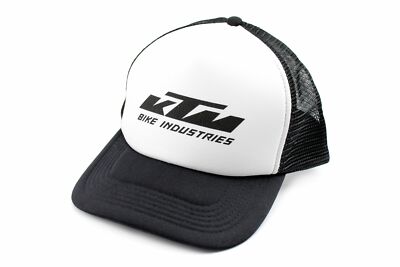 KTM Basecap Mesh Cap Snapback schwarz weiß mit Logo Kappe Mütze Hut verstellbar