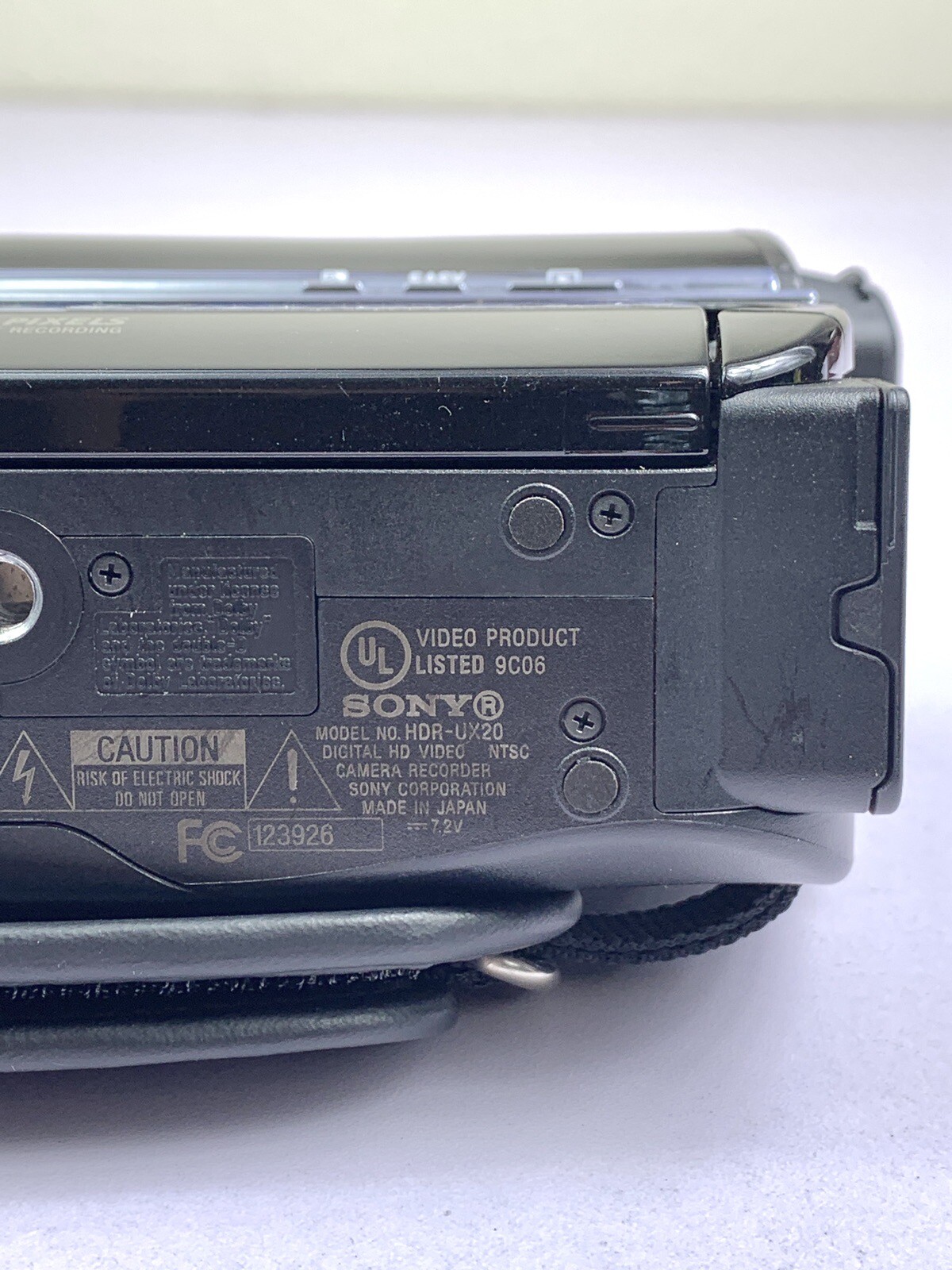 Sony HDR-UX20 High Definition DVD Handycam Camcorder No Battery TESTED WORKS