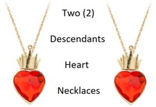 Disney Store Descendants Movie Evie's Red Heart Necklace YOU GET 2 Evie New
