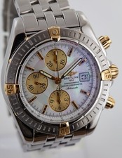 Breitling Chronomat Evolution 44 Ref B13356 Men’s Stainless Steel & 18K Gold MOP 9