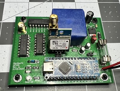 Mini GPSDO: Arduino Based, Neo-M8N Controlled, CTI OSC5A2B02 64x83mm