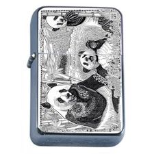 Panda Em1 Flip Top Oil Lighter Wind Resistant 