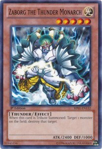 Zaborg the Thunder Monarch - BP01-EN132 - Common - Unlimited Edition x3 - Near M