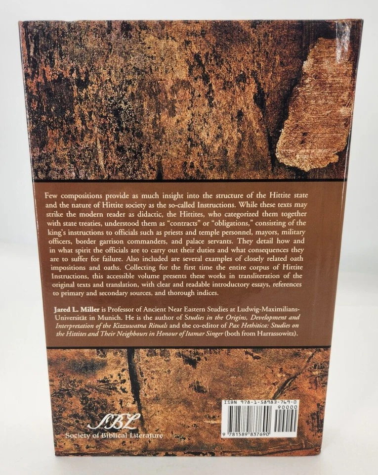 Royal Hittite Instructions and Related Administrative Texts by Jared Miller HC - Image 3 of 4