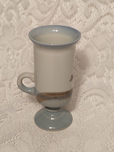 Taza de café de cerámica para colibrí marrón azul delicada decorativa tblbs1 - Imagen 3 de 12