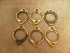 6x Continental 0-300 Light Aircraft Engine Cylinder Exhaust Gaskets. USED.