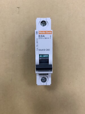 Merlin Gerin Multi 9 C60 B 6A 1 Pole Circuit Breaker 