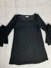 BB Dakota Womens Black Power Shift Crepe Mini Dress