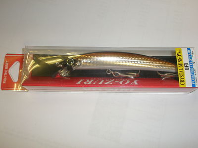 Yo Zuri Crystal Minnow Floating Lure 11cm 12g HRSN BRONZE SHINER