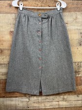 Vintage London Place Brown Tweed Italian Wool Blend Made in USA Sz Med 28” PRM