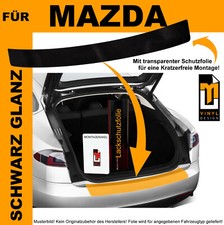 LACKSCHUTZFOLIE LADEKANTENSCHUTZ FÜR MAZDA 2 DJ AB 2014 Schwarz Glanz