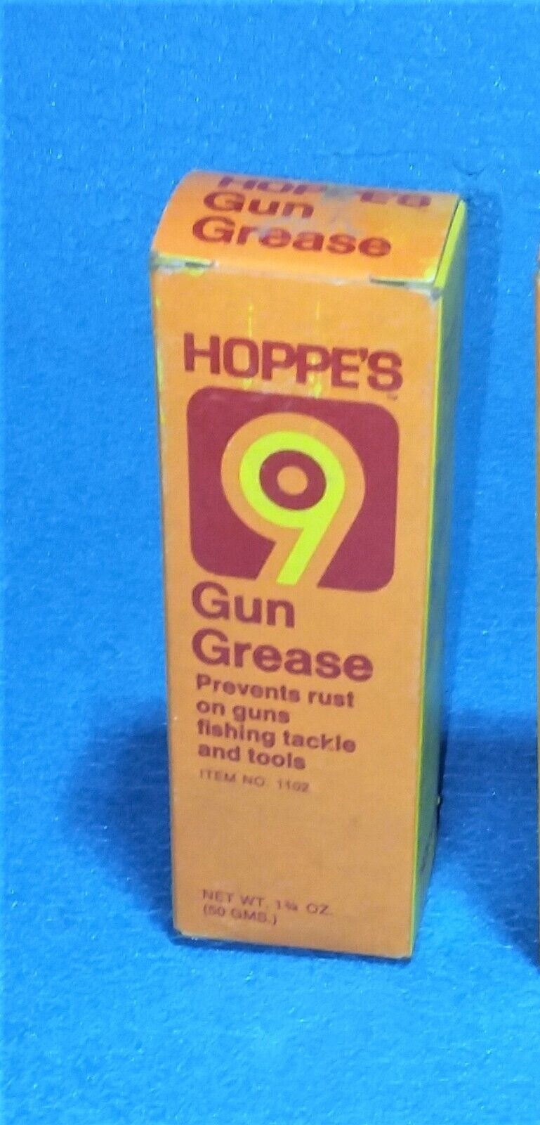 1 Vintage Hoppes No 9 Gun GREASE ORIGINAL BOX TUBE UNOPENED OR SQUEEZED