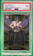 2022 Panini Select Kenny Pickett RC Rookie Swatch Jumbo Prizm /99 PSA 9
