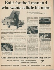 1959 Chrysler Corp Vintage Print Ad Forward Look Swivel Seats Torqueflite Lo2 1959 Chrysler Corp Vintage Print Ad Forward Look Swivel Seats Torqueflite Lo2