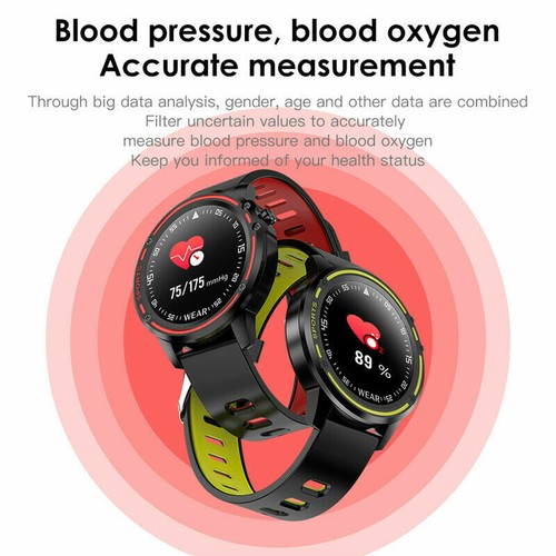 L8 IP68 Smart Sport Orologio ECG PPG Pressione Sanguigna Frequenza Cardiaca  Orologio per Bluetooth | eBay