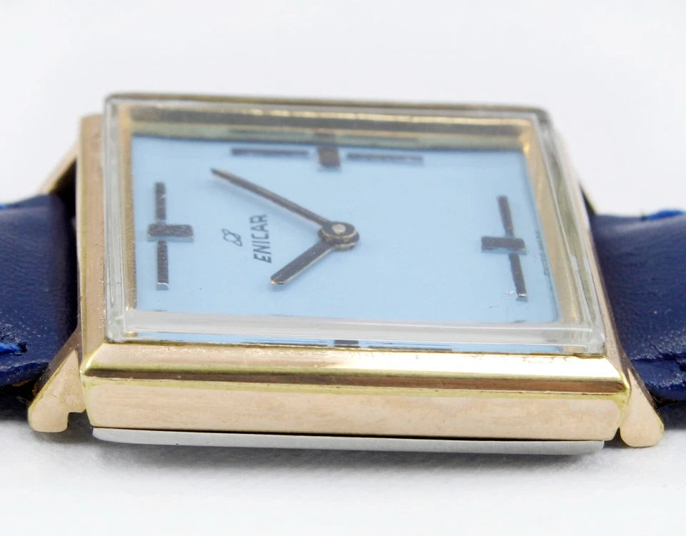 Reloj ENICAR Star Jewels Cuerda Acero Dorado Unisex Vintage Ref. 982-14-01 Foto 4 de 4