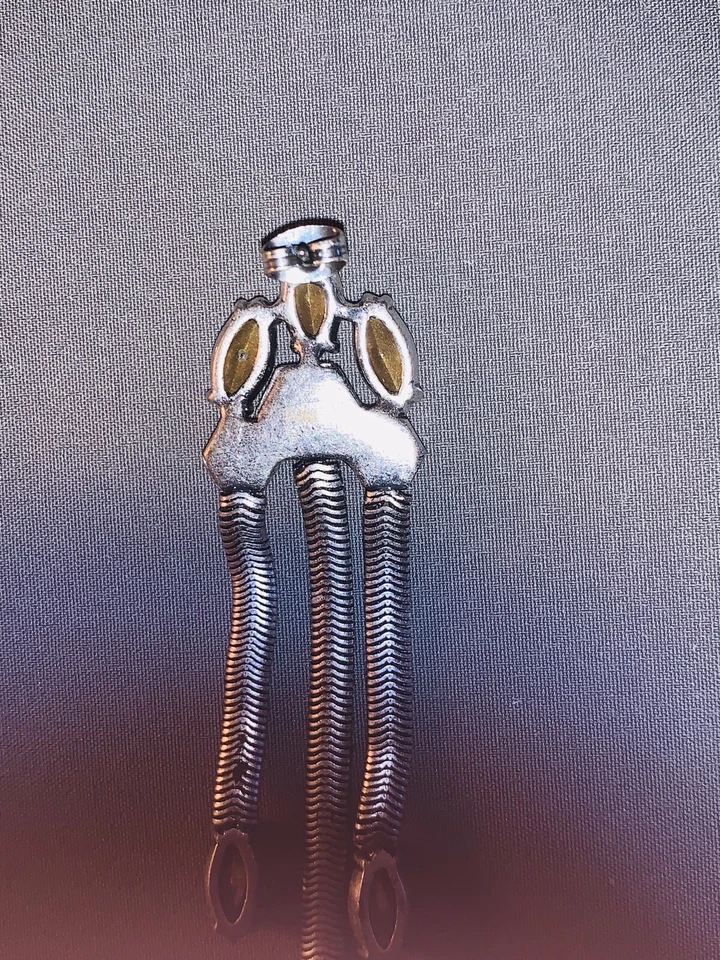 rebecca minkoff 3-tier Drop Sil. & Stones Earrings - Image 4 of 4