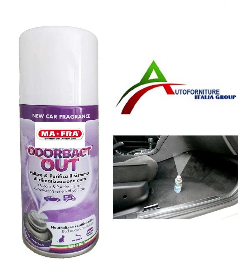 MA-FRA ODORBACt NEW SPRAY IGIENIZZANTE PURIFICANTE CLIMATIZZATORI AUTO | ELIMINA ODORI