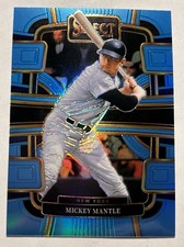 2024 Panini Select Concourse Light Blue Prizm 141/199 Mickey Mantle Yankees