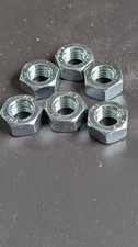 one M8-1.25 Left Hand Thread Steel Nut M8x1.25 Nut 8mm x 1.25 Reverse Thread nut