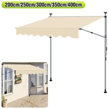 Markise Balkonmarkise Klemmmarkise Terrassenmarkise Verstellbar 200-400cm