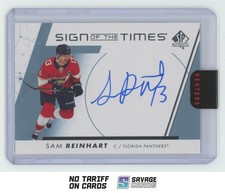 2022-23 SP Authentic Sign of the Times Auto Sam Reinhart #SOTT-SR Florida