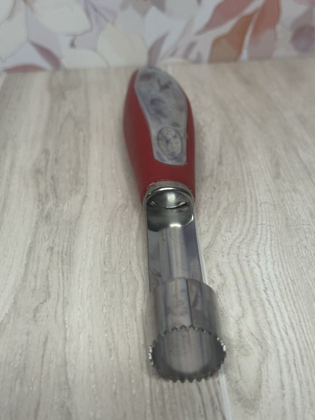 Stainless Steel Apple Corer, Red