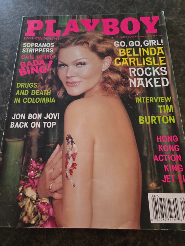 August 2001 Playboy Magazine Belinda Carlisle
