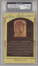 PSA/DNA 2018 Historic Art of Baseball 8/21 Charlie Gehringer Auto HOF h3a