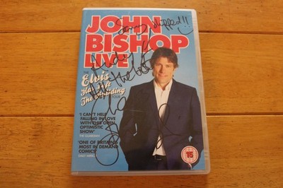 SIGNED John Bishop Live DVD Elvis Has Left The Building Comedy Region 2 Auto
