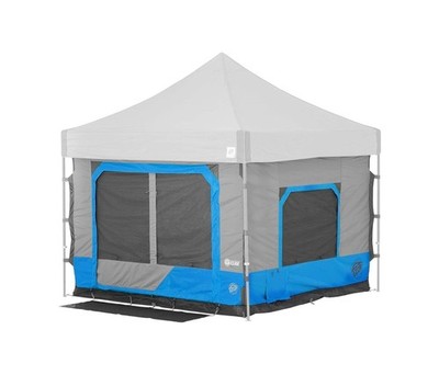 E-Z UP Camping Cube 6.4, Converts 10' Straight Leg Canopy into Camping Tent (...