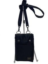 Authentic PORTER Nylon Shoulder Bag Black 14x19cm Compact Craftsmanship