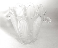 Seau à glace cristal Années 60 à 70 hauteur 23 cm