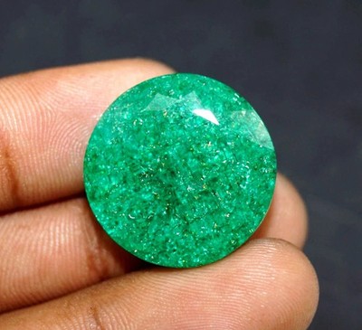 Colombian Emerald Round Cut 6.25 Ct Certified Green Loose Gemstone AAA Grade