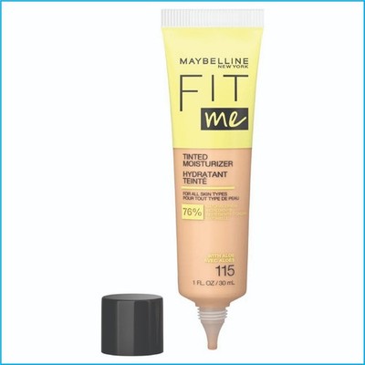 Maybelline Fit Me Tinted Moisturizer 115 Natural Coverage Face Makeup 1oz