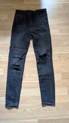 Stradivarius Super Highwaist Skinny Jeans Ripped EUR 38