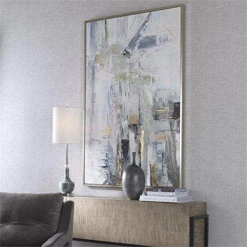 Uttermost Natural Springs Wood & Canvas Hand Painted Art in Multi-Color - Picture 8 of 9