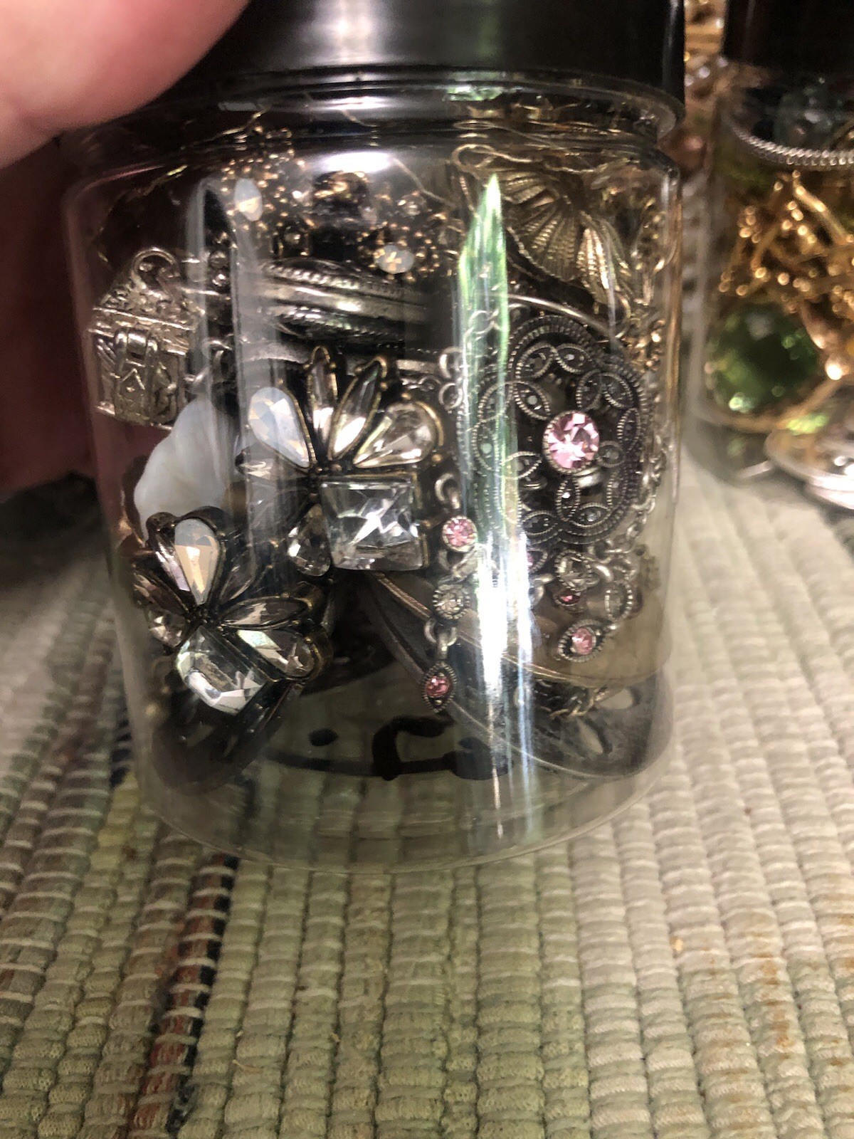 Flowers Mystery Jewelry Jar Vintage To Now