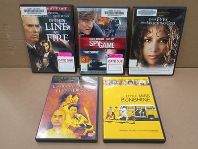 5 DVD Movie Lot- Crouching Tiger- Little Miss Sunshine- Spy Game-In Line of Fire