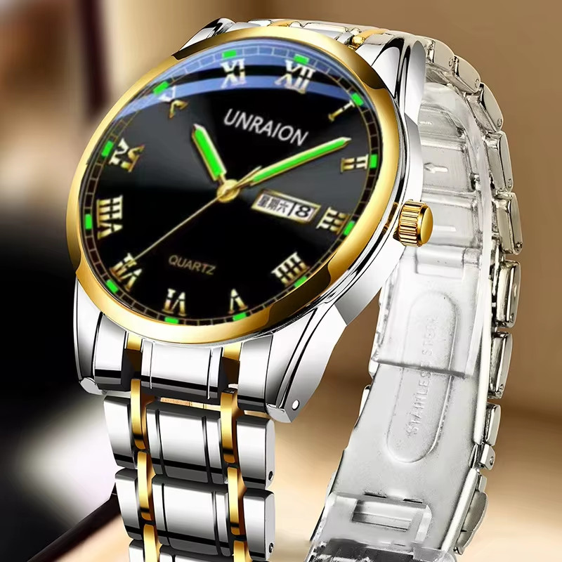 New Luminous Fully Automatic Mechanical Watch Men'S Watch Dual Calendar Business