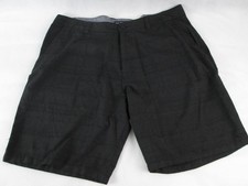 ONEILL O'NEILL A1028016US MENS PLAID FLAT FRONT WALKSHORTS BLACK 40 EUC