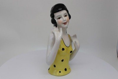 połowa lalki Mata Hari seksowny Half Doll Pincushion Arms Away Styl Art Deco Sty