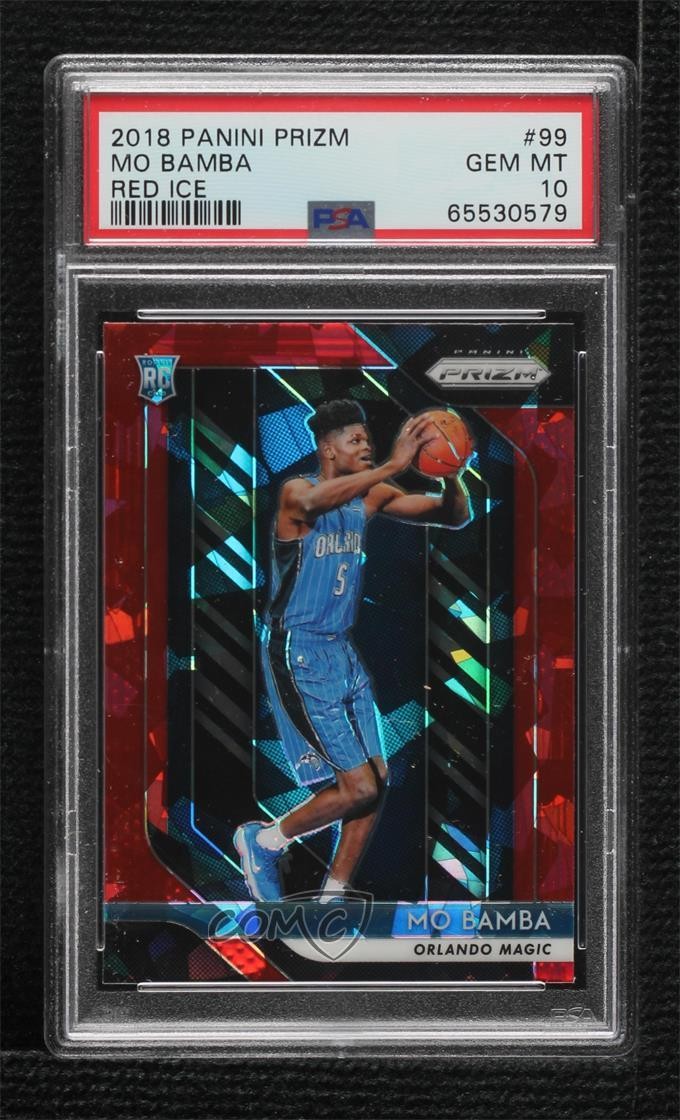 2018-19 Panini Prizm Red Ice Prizm Mo Bamba #99 PSA 10 GEM MT wy8