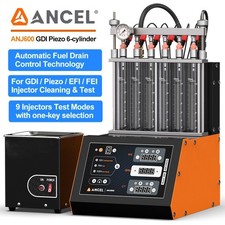 ANCEL ANJ600 GDI FSI EFI Fuel Injector Tester & Ultrasonic Cleaning Machine Kits