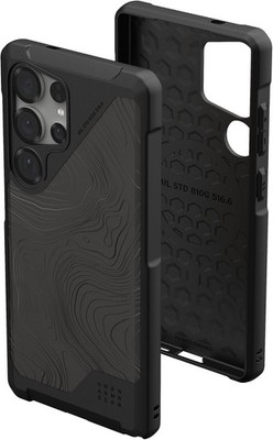 UAG Samsung Galaxy S25 Ultra Hülle 6,9'' Metropolis LT & MagSafe Topography Schwarz