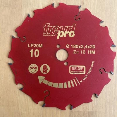 Sägeblatt 180x2,4x20, freud pro LP20M 12 Zähne