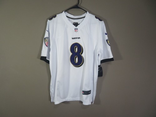 Lamar Jackson Baltimore Ravens Men's Jersey White Size Medium
