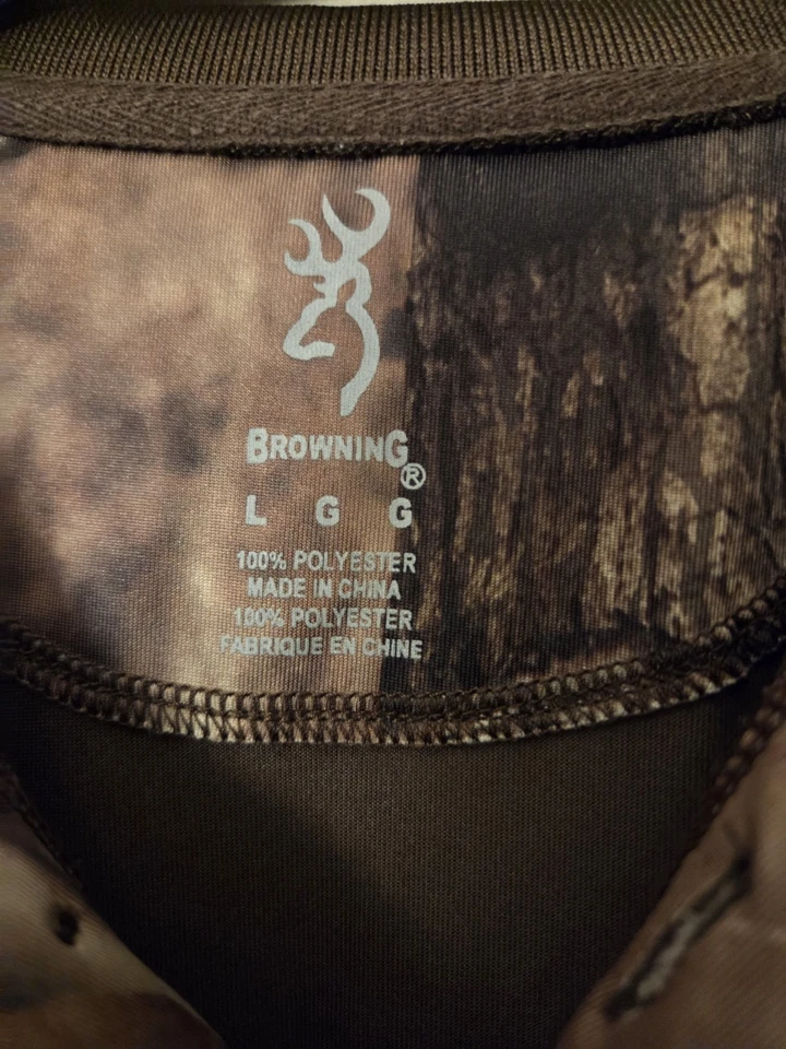 Browning Boys Large  Brown Camouflage Polo Shirt - Image 2 of 4