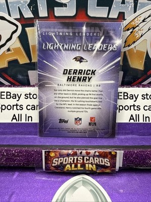 Topps Chrome NFL 2026 Ravens Derrick Henry Lightning Leaders SSP