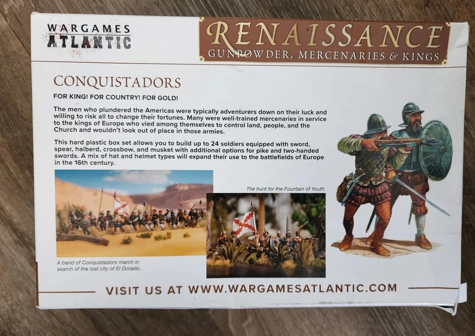 Wargames Atlantic Renaissance Conquistadors (24) (*See Per Order Flat Rate Shipp - Image 3 of 3